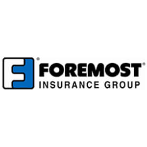 Logo for Foremost insurance company. Links to their contact info.
